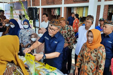 Menteri Perdagangan Zulkifli Hasan Resmikan Pasar Ketidur Di Kota Mojokerto