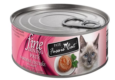 Fussie Cat Fine Dining Pate Sardine Entree in Gravy Wet Cat Food Can, 2 ...