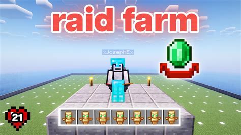 I Built A Raid Farm And Got Hero Of The Village In Survival Minecraft