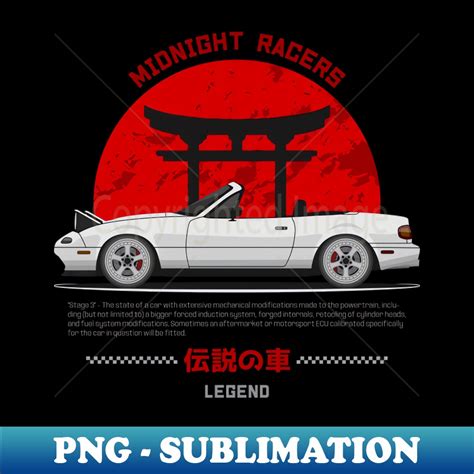 Tuner White Na Miata Roadster Jdm Trendy Sublimation Digit Inspire