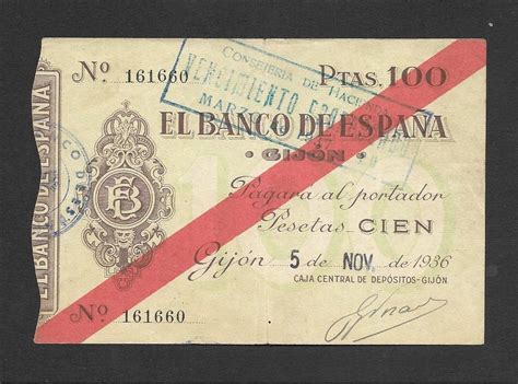 Spain 100 Pesetas 1936 Gijon Pick S 575 Catawiki