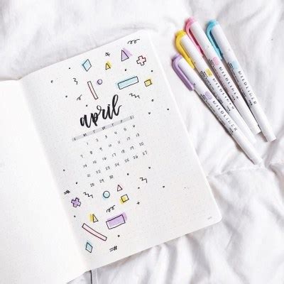 Bullet Journal Monthy Cover Ideas Juelzjohn