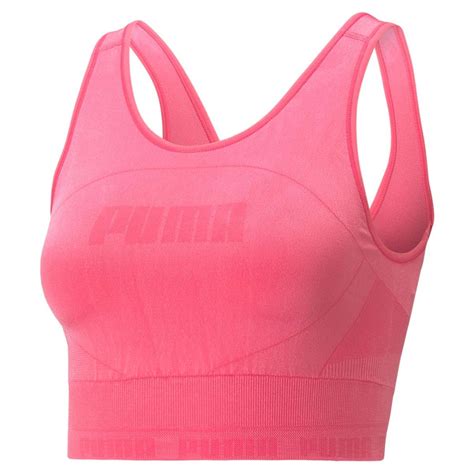 Puma Evo Knit Sports Bra Womens Pink Buy Puma Evo Knit Sports Bra Womens Pink Online At Best