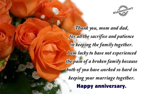 Thank You Mom And Dad For All The Sacrifice - Anniversary Wishes ...