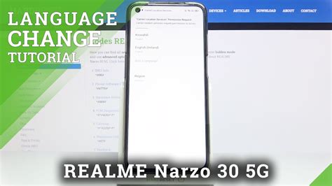 Realme Narzo G And Main Settings How To Change System Language