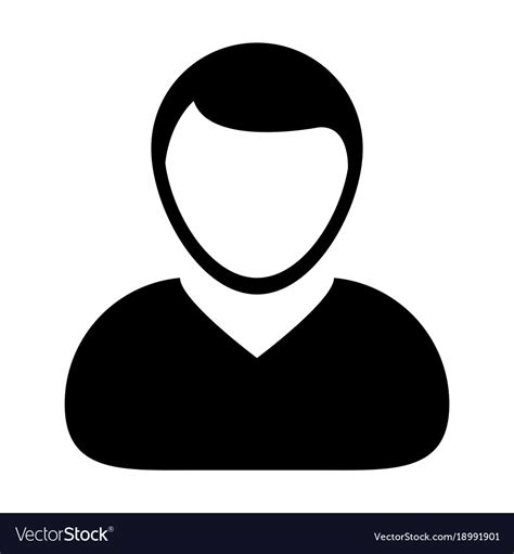 User Icon Male Person Symbol Profile Avatar Sign Vector Image