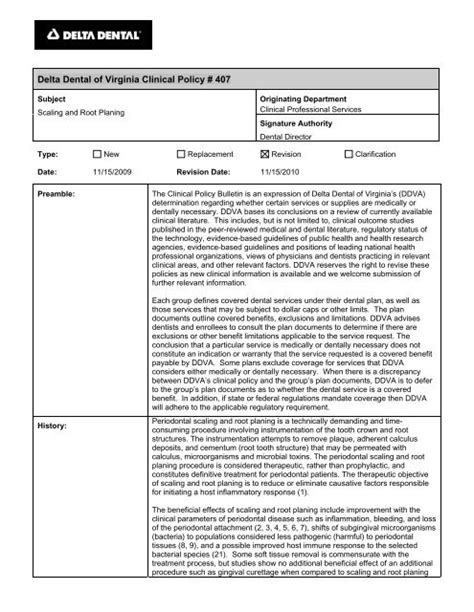 407 Scaling And Root Planing Delta Dental Of Virginia