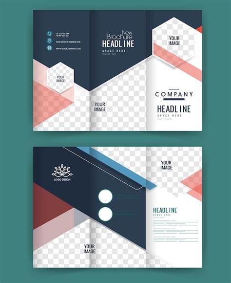 Premium Vector Vector Trifold Brochure Template