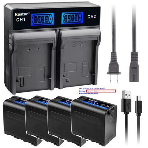 Kastar LCD Rapid Charger Battery For Sony NPF950 NP F960 NP F970 NP