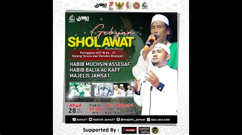 Live Streaming Mojosari Bersholawat Dalam Rangka Hut Kemerdekaan Ri Ke