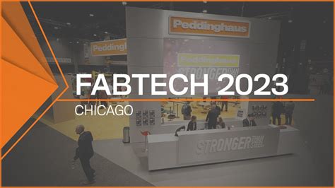 FABTECH Chicago 2023 Recap Peddinghaus YouTube