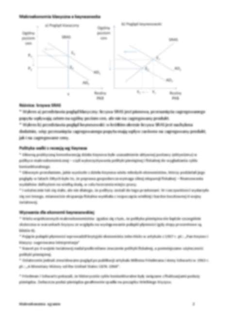 Makroekonomia zdarzenia i idee wykład Notatek pl