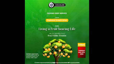 Rccg Canaanland Lekki Digging Deep Service May Th Youtube