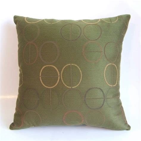 Olive Green Decorative Pillow by HollysHobbies4U on Etsy