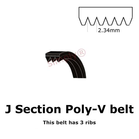 864PJ 340J Major Brand Poly V Multiple Ribbed Belt 864mm 34 Inch Length