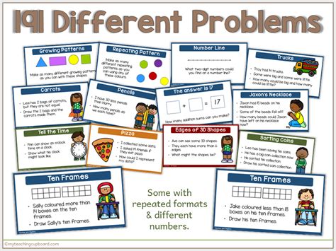 191 Open Ended Math Problems For First Grade My Teaching Cupboard