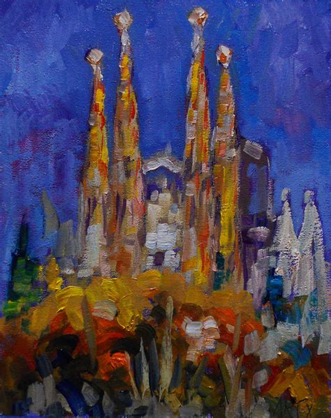 Sagrada Familia Oil On Canvas X Cm Flickr