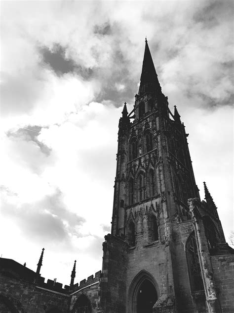 Free Images Spire Black And White Sky Steeple Landmark