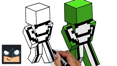 How To Draw DreamWasTaken | Dream SMP || Minecraft Skin Tutorial