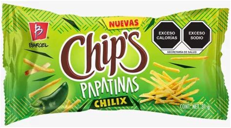 Chips Papatinas Chilix 10 Bolsas De 31 Gr C U Barcel MercadoLibre