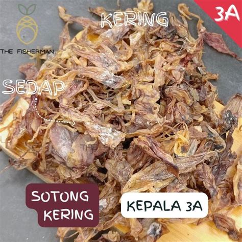 Sup Kepala Sotong Kering 3A Sotong Janggus Kepala Sotong Kering