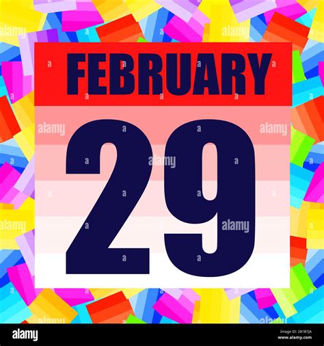 February 29 icon. For planning important day. Banner for holidays and ...