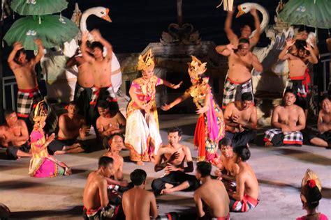 Kecak Dance Performance On Melasti Beach Bali Indonesia 17359818