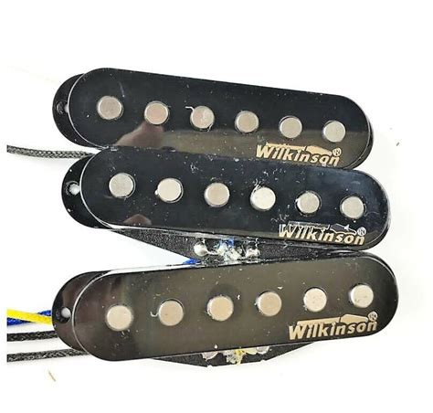 Wilkinson Premium Black S Wvs Alnico V Single Coil Guitar Pickups