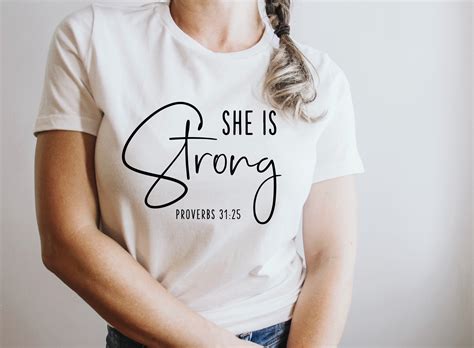 She Is Strong Svg Proverbs 31 25 Svg Proverbs Svg Jesus Etsy