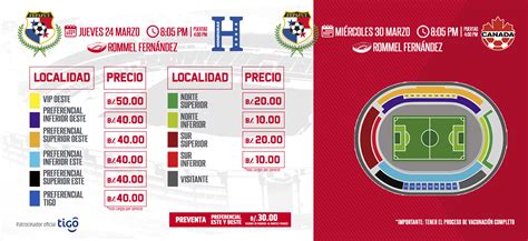 A La Venta Boletos Para Panamá Vs Honduras Y Canadá Federación