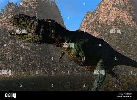 Computer Generated Image Of A Aucasaurus Dinosaur Stock Photo Alamy