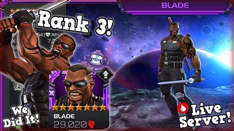 Rank 3 7 Star Blade Rank Up And Gameplay The Goat Is Back Marvel Contest Of Champions Youtube