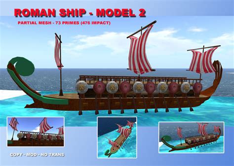 Second Life Marketplace - Roman ship model2