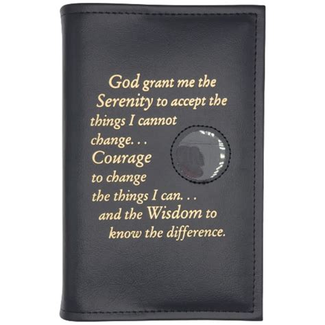 Aca Big Red Book Hardback Book Cover W Serenity Prayercoin Holder