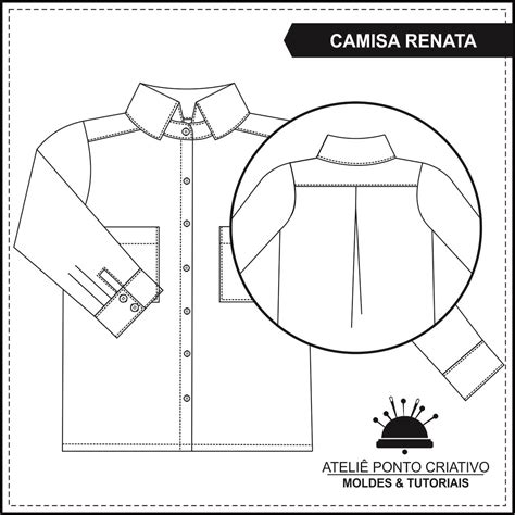 Camisa Feminina Molde E Tutorial Pdf AteliÊ Ponto Criativo