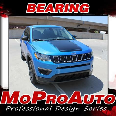 BEARING 2017 2019 Jeep Compass Vinyl Graphics Decal 3M Stripe Hood