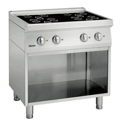 Fourneau Vitroc Ramique Lectrique Sur Meuble Ouvert Zones De Cuisson