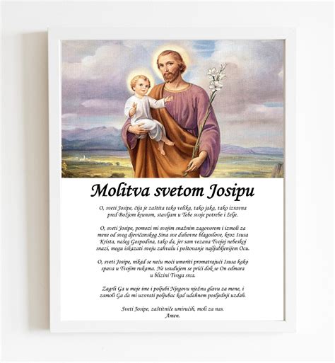 Poster Molitva Svetom Josipu Ms Store