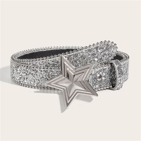 Cintura Con Fibbia A Stella Da Donna Y K Strass Moon Luxury Bling