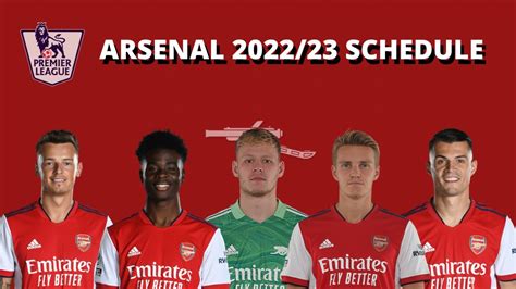 Arsenal Schedule 202223 Premier League Fixtures Arsenal Premier