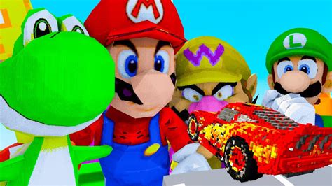 CARS Vs SUPER MARIO Teardown Mods YouTube