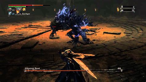 Bloodborne Ailing Loran Chalice Lvl 4 3 Boss Fight Abhorrent Beast