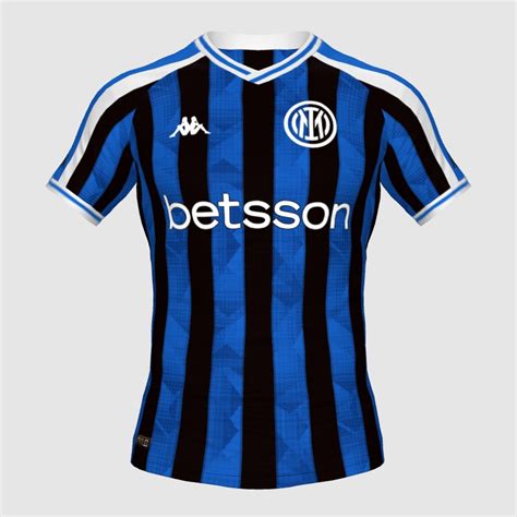 Inter Milan X Kappa Retro Kit FIFA 23 Kit Creator Showcase