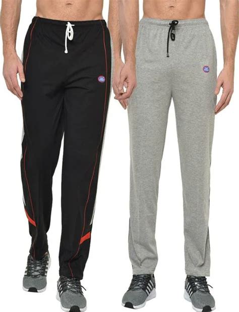 Buy Vimal Jonney Men Multicolor Solid Cotton Blend Track Pants Pack Of