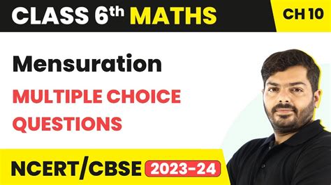 Mensuration Multiple Choice Questions Class Th Maths Chapter