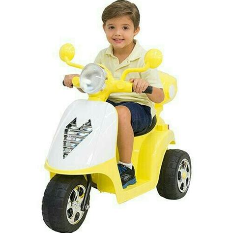 Scooter Elétrica Infantil Tr0903a Rocket Azul 6v Brink R 498 00