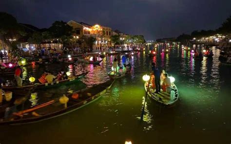 Hoi An Hoai River Boat Trip By Night With Release Lantern GetYourGuide