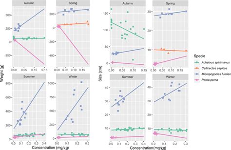 Graph Showing The Relationship Between Hg Concentration Mg Kg And Download Scientific Diagram