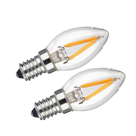 1W LED Filament C7 Night Light Bulb 2700K Warm White 110LM E12