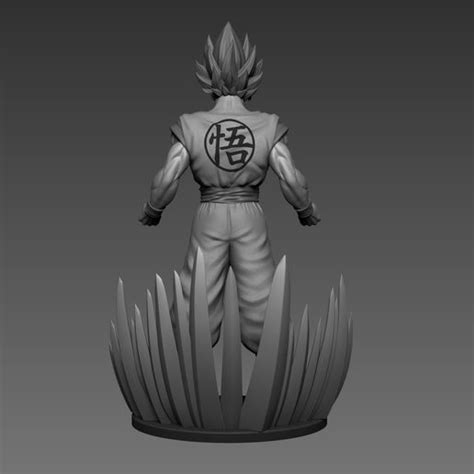 3d File Son Goku Dragon Ball Fan Art Statue 3dprint・model To Download And 3d Print・cults